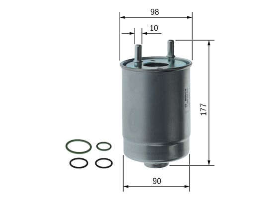 BOSCH 301 154 F 026 402 850 - Üzemanyagszűrő