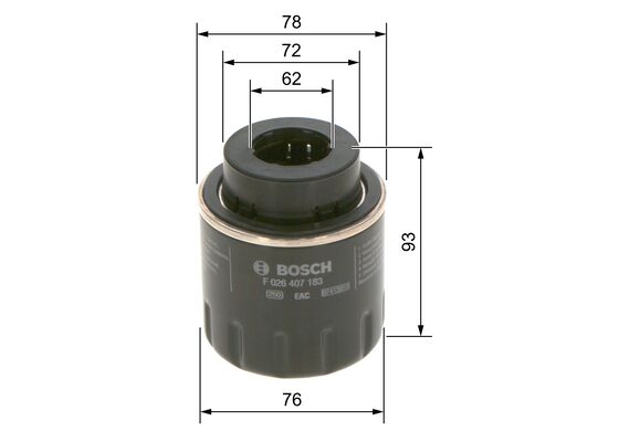 BOSCH F026407183 Olajszűrő