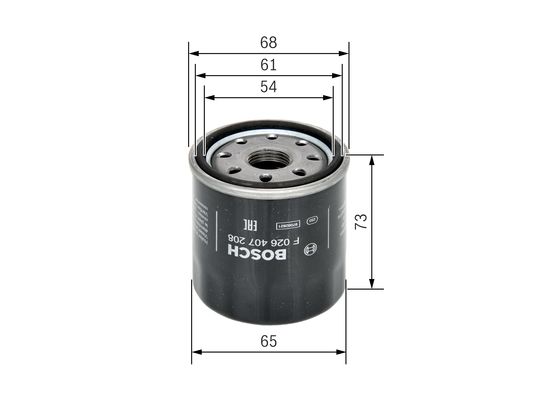 BOSCH 1001779529 F026407208 - olajszűrő