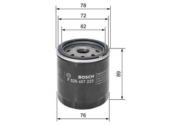 BOSCH 1001779534 F026407225 - olajszűrő