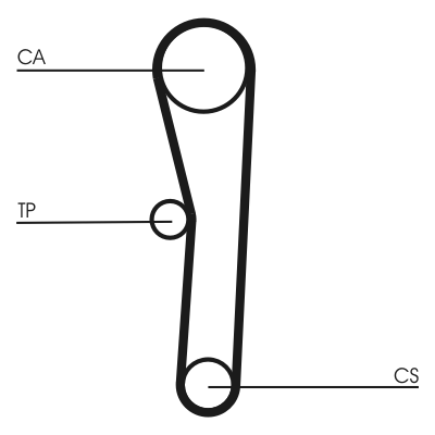 CONTITECH 1001894102 CT1008 - Fogasszíj