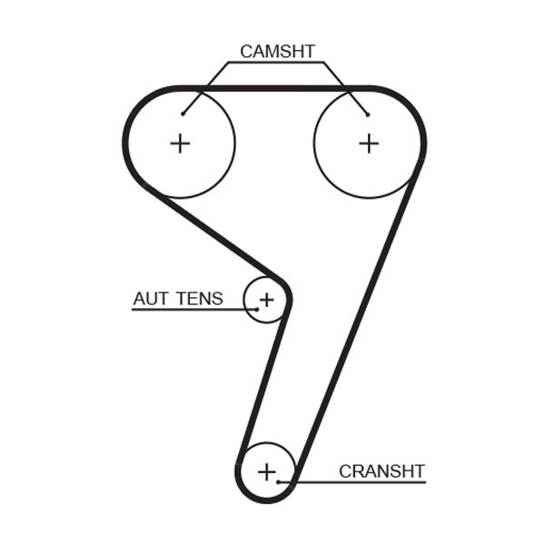 GATES 301 788 5433XS - Vezérműszíj, fogasszíj