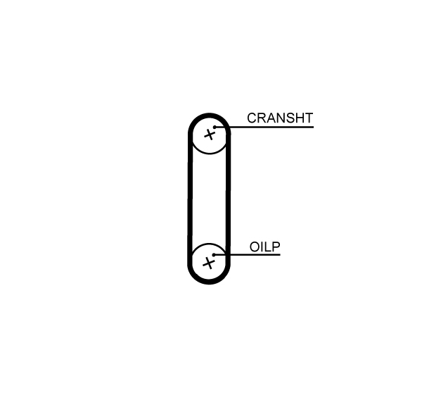 GATES GTST358HOB Vezérműszíj, fogasszíj