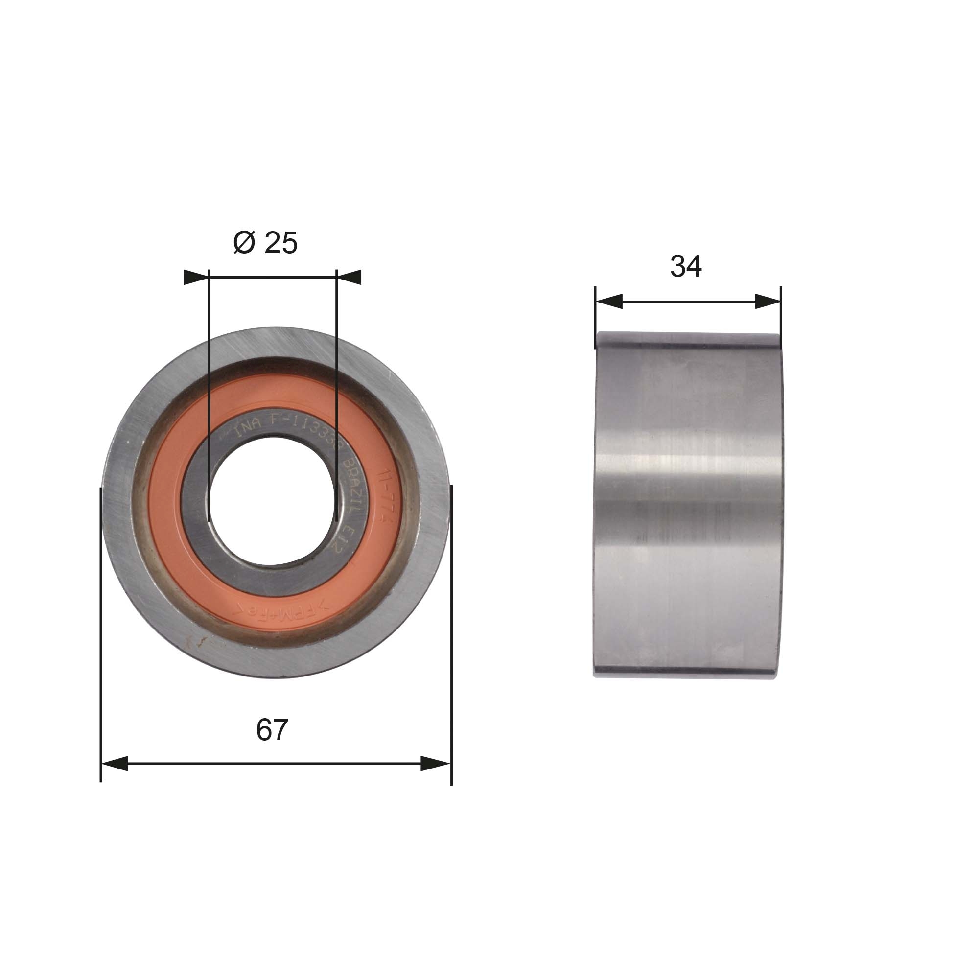 GATES T41178/GAT T41178 POWERGRIP IDLER