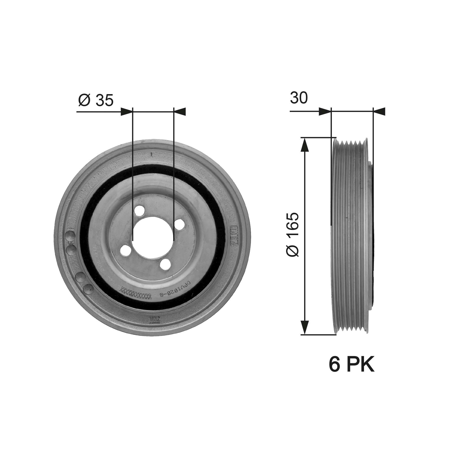 GATES TVD1032/GAT TVD1032 DA TORS VIBR. DAMPER