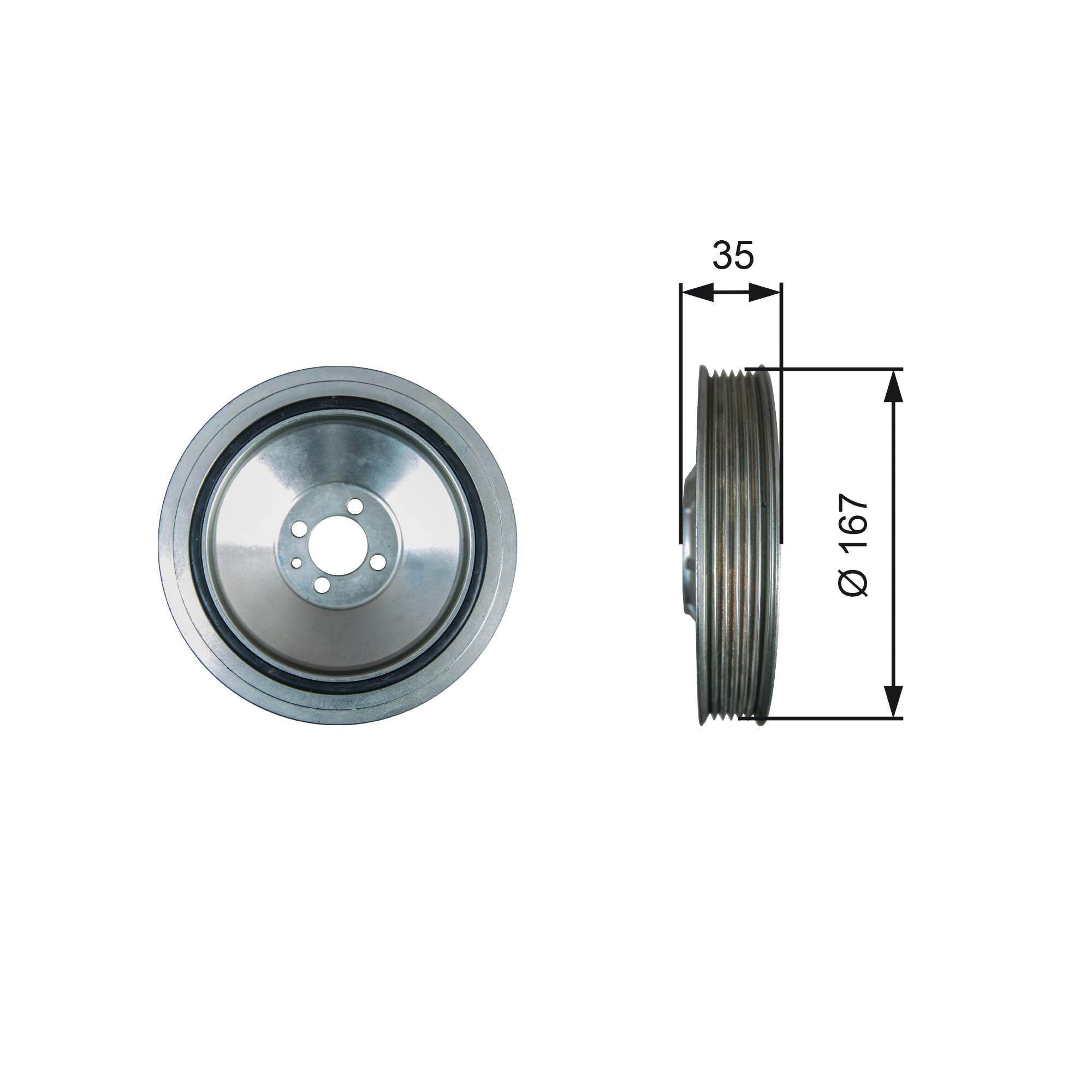 GATES TVD1135/GAT TVD1135 DA TORS VIBR. DAMPER