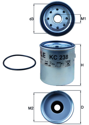 KNECHT KNEKC238D Üzemanyagszűrő