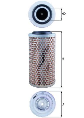 KNECHT KNELX272 légszűrő