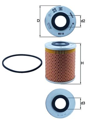 KNECHT KNEOX15D olajszűrő