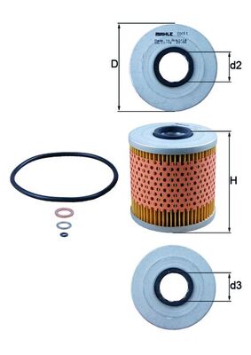 KNECHT KNEOX91D olajszűrő