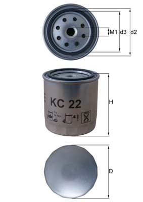 KNECHT KNEKC22 Üzemanyagszűrő