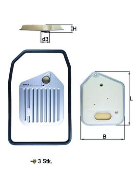 KNECHT KNEHX163KIT hidraulika szűrő, automatikus váltó