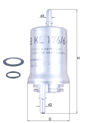 KNECHT KNEKL176/6D Üzemanyagszűrő