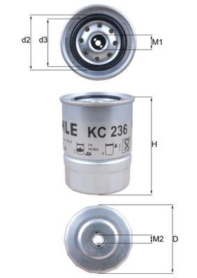 KNECHT KNEKC236 Üzemanyagszűrő