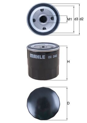 KNECHT KNEOC242 olajszűrő