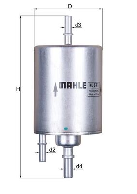 KNECHT KNEKL571 Üzemanyagszűrő