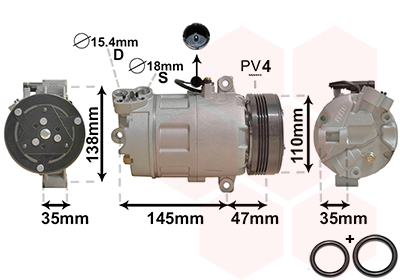 TQ 384738 KOMPRESOR KLIME BMW TQ-0600K395 E46,E83,E85,X3,Z4 03-