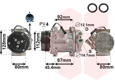 TQ 337824 KOMPRESOR KLIME FIAT TQ-1700K366 DUCATO 23JTD MT 01-06