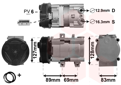 VAN WEZEL VNW1800K322 kompresszor, klíma