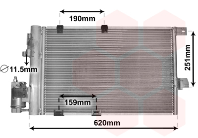 UTÁNGYÁRTOTT V37005251 Légkondihűtő 530x380mm (szár.tartállyal)         R