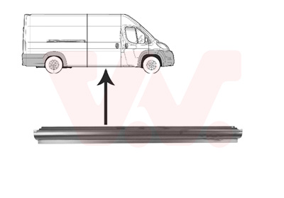 VAN WEZEL 493400 1651110 FIAT DUCATO 06-14 PRAG D ISPOD KLIZ.VRATA 141X12CM 1651110