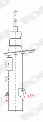 MONROE 216335 G8205 - Lengéscsillapító