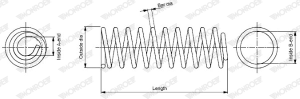 MONROE SE3391MON SE3391MON ARC ELICOIDAL MONROE