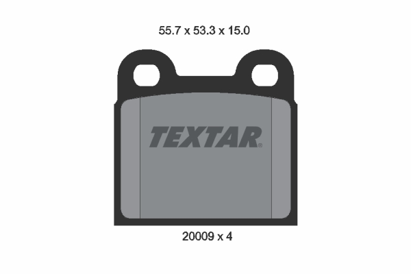 TEXTAR TEX 2000906 Fékbetét készlet, tárcsafék