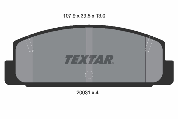 TEXTAR TEX 2003101 Fékbetét készlet, tárcsafék