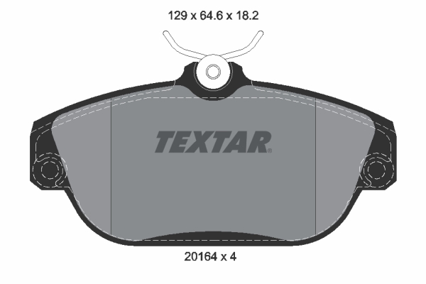 TEXTAR TEX2016402 Fékbetét
