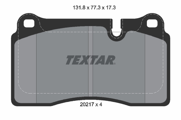 TEXTAR TEX 2021701 Fékbetét készlet, tárcsafék