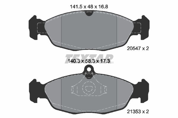 TEXTAR 2054701TX Fékbetét készlet, tárcsafék