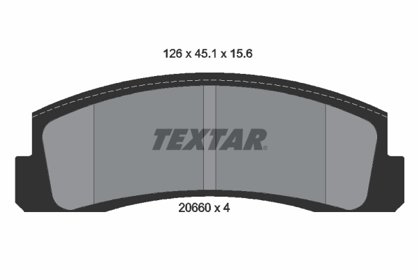 TEXTAR 2066001 Fékbetét készlet, tárcsafék