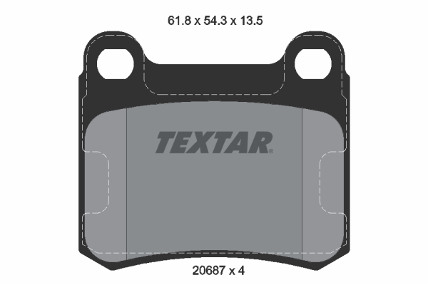 TEXTAR TEX2068703 Fékbetét