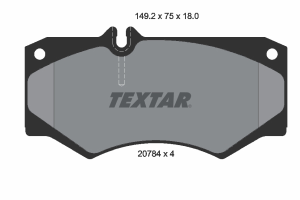 TEXTAR TEX 2078401 Fékbetét készlet, tárcsafék