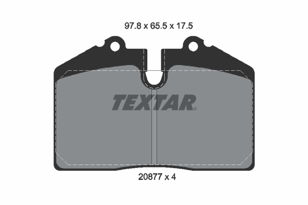 TEXTAR TEX2087708 Fékbetét