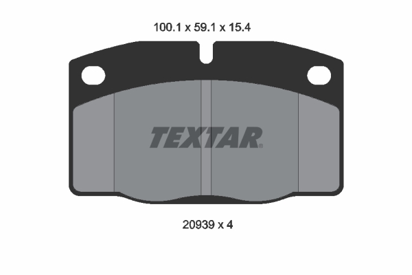 TEXTAR TEX 2093903 Fékbetét készlet, tárcsafék