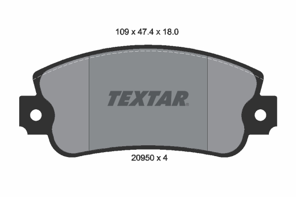 TEXTAR 2095005 Fékbetét készlet, tárcsafék