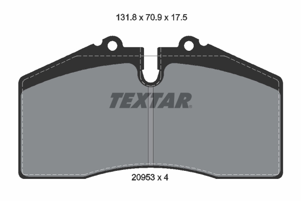 TEXTAR TEX2095302 Fékbetét