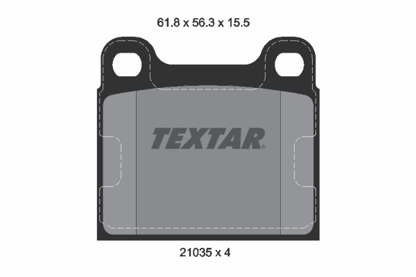 TEXTAR 2103501 Fékbetét készlet, tárcsafék