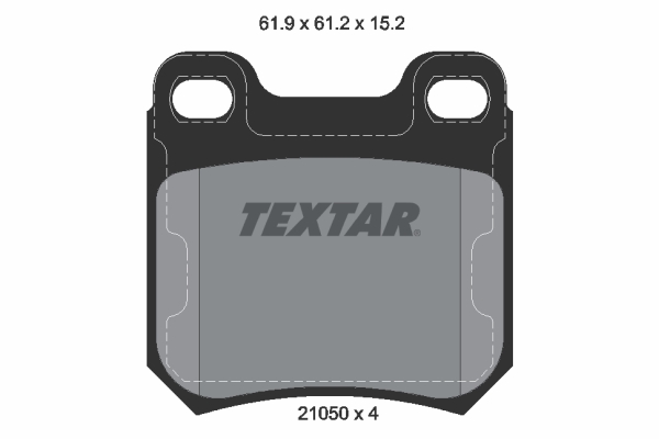 TEXTAR 201 641 2105002 - Fékbetét készlet, tárcsafék