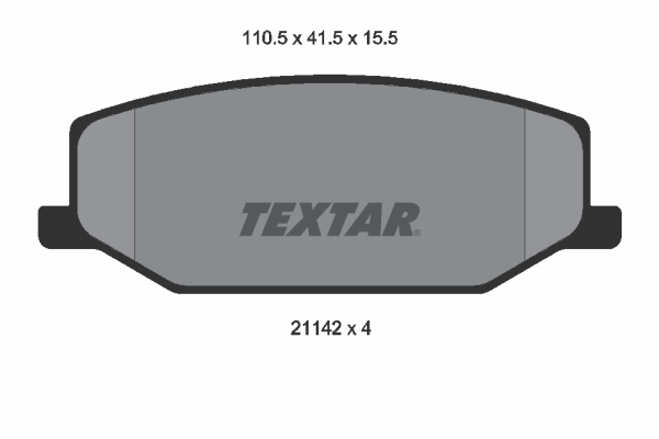 TEXTAR 2114202TX Fékbetét készlet, tárcsafék