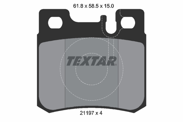 TEXTAR 2119701 Fékbetét készlet, tárcsafék
