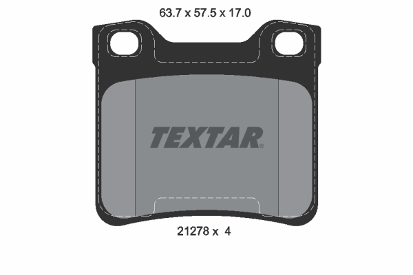 TEXTAR 2127803 Fékbetét készlet, tárcsafék