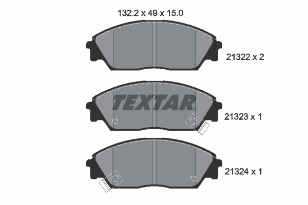 TEXTAR TEX 2132201 Fékbetét készlet, tárcsafék