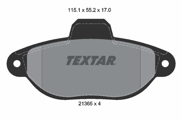 TEXTAR TEX 2136502 Fékbetét készlet, tárcsafék