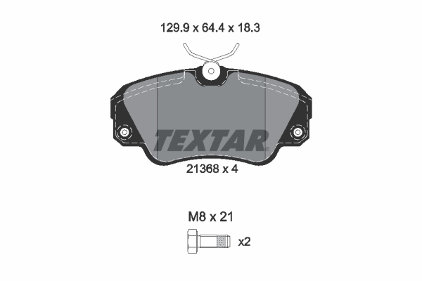 TEXTAR TEX2136801 Fékbetét