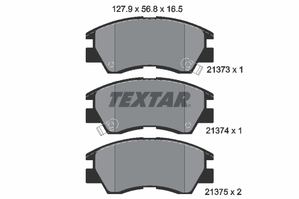 TEXTAR 2137301 Fékbetét készlet, tárcsafék