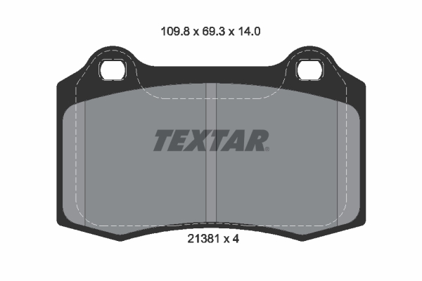 TEXTAR TEX 2138104 Fékbetét készlet, tárcsafék