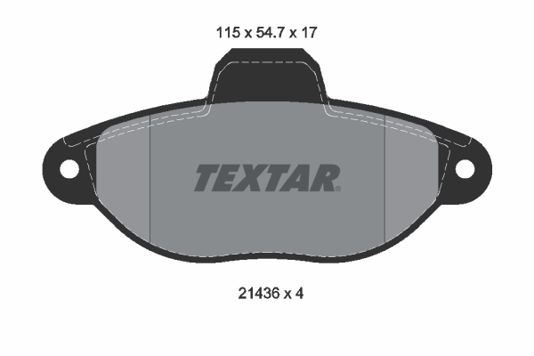 TEXTAR 2143602 Fékbetét készlet, tárcsafék